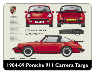 Porsche 911 Carrera Targa 1984-89 Mouse Mat